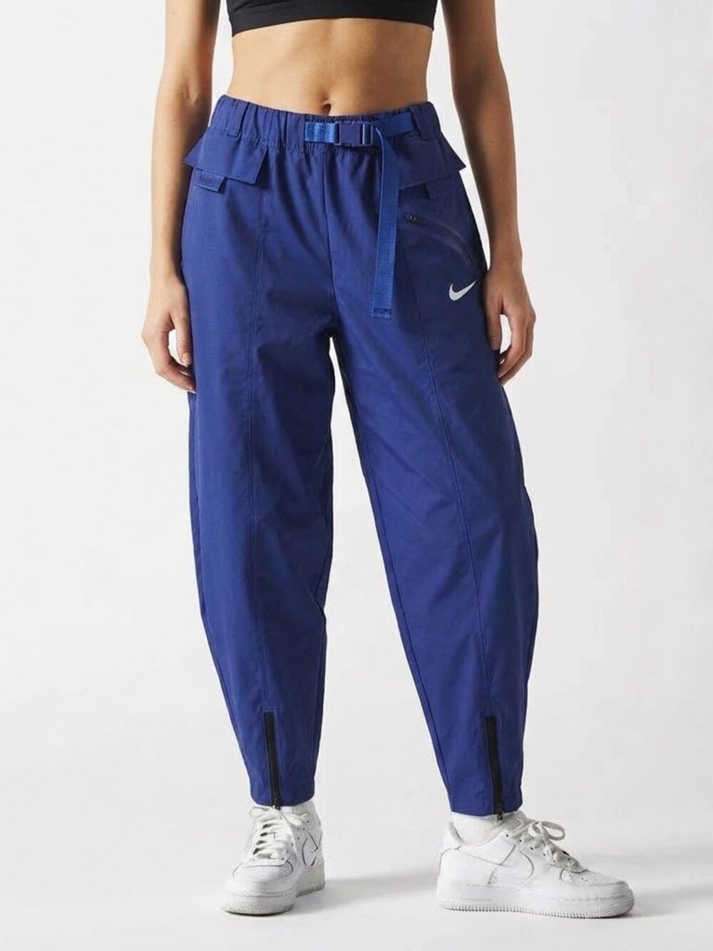 Nike Blue Sportswear Tech Pack Curve Woven Pant